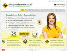 Tablet Screenshot of drivingsafetycoursetexas.com